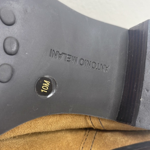 Antonio‎ Melani Suede Ankle Boots Womens size 10 Taupe AS IS - Picture 6 of 7